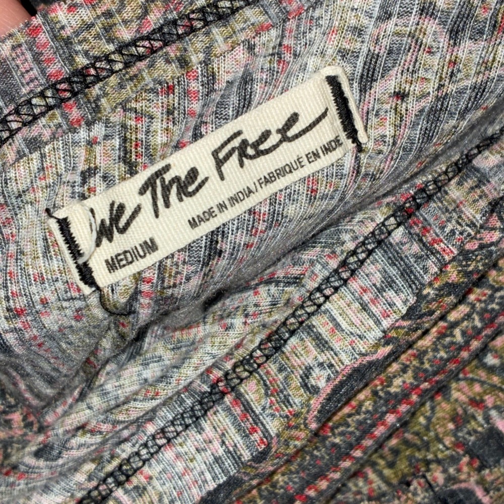 Free People Your Twisted Tank Top Black Combo Women Size Medium - Picture 5 of 9